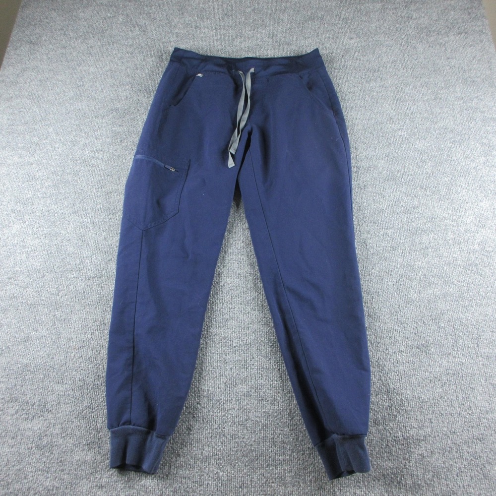 FIGS Pants Womens S Blue Technical Collection Scrub Jogger Drawstring Waist